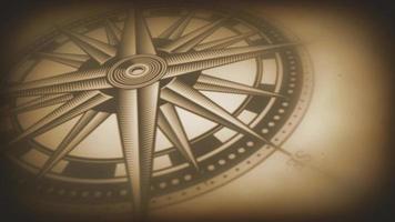 Compass Rose Animation Background Loop video