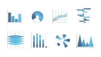 affärsstatistik och layoutpaket för infografik video