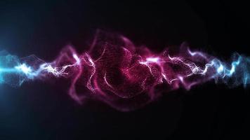 bucle de fondo de energía de onda abstracta video