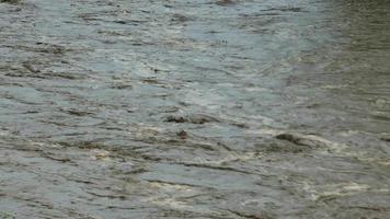 la pericolosa alluvione improvvisa dell'acqua cade nella stagione delle piogge