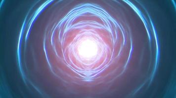 Boucle de tunnel vortex d'énergie scifi abstraite video