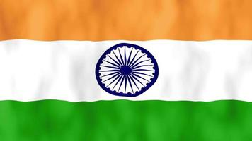 animação da bandeira da índia video