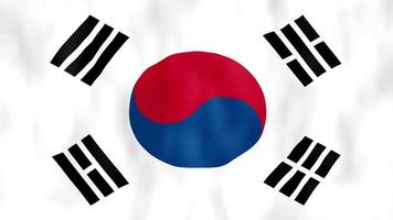 Sydkorea flagga video