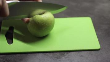 Hands Cutting Apples video