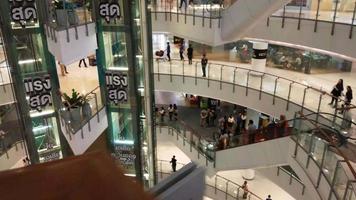 Time-lapse Of People Walking At A Mall video