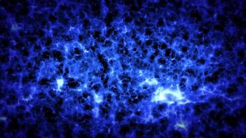 ondas de energía fractal en azul y blanco video