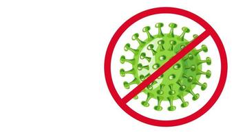 fermare l'animazione video del coronavirus covid-19