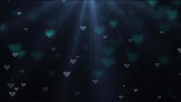 corazones brillantes en la oscuridad video