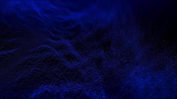 fundo de onda de partícula azul abstrato