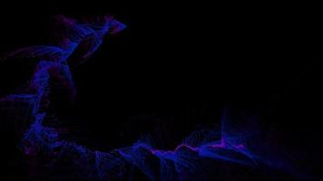 abstrakt blå och violetta vågor video