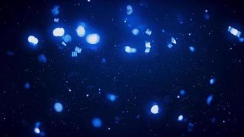 Abstract blue colored bokeh Background
