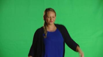 vrouw dans viering studio clip