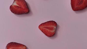 Strawberry background motion design video