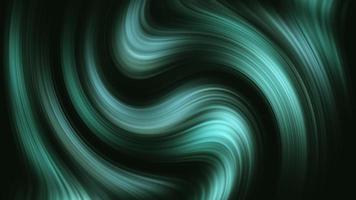 Abstract Light in Blue Green Twisted on Dark Background. video