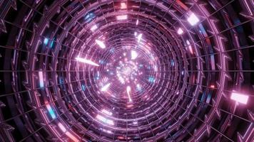 túnel de metal abstracto video