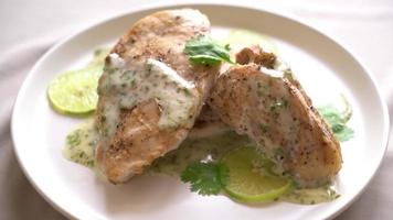 grilled chicken with lemon sauce video