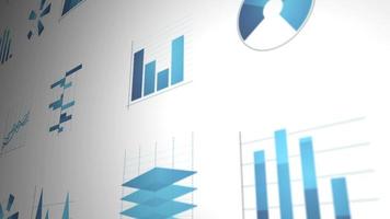 pacote de layout de estatísticas de negócios e infográficos video