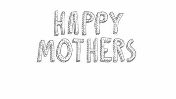 doodle animado feliz dia das mães