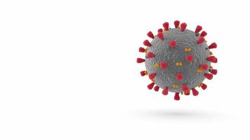schwimmende Pathogen-Covid-Virus-Zelle video
