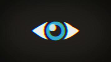 Big Brother's Eye On Vintage Old Television Screen video