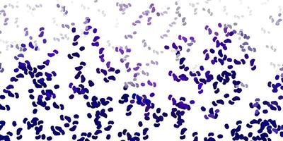 Light purple vector texture with memphis shapes.