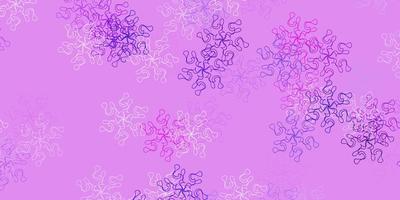 Light purple, pink vector natural backdrop with flowers.