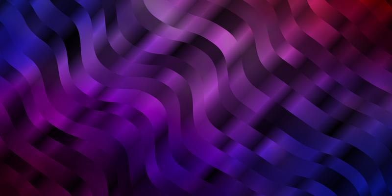 Light Blue, Red vector backdrop with bent lines.