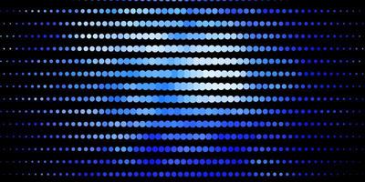 Dark BLUE vector backdrop with dots.