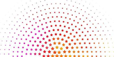 Light Pink, Yellow vector pattern with abstract stars.
