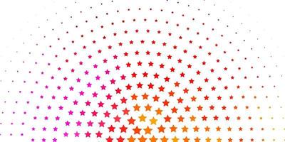 Light Pink, Yellow vector pattern with abstract stars.