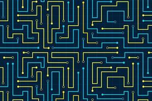 Line circuit abstract pattern technology background vector