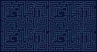 Line circuit abstract pattern technology background vector