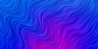 Light Pink, Blue vector backdrop with curves.