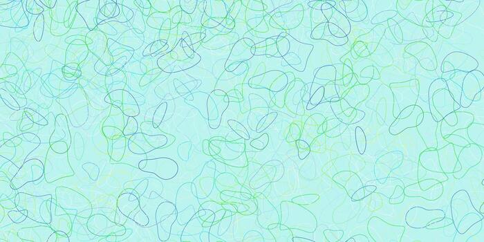 Light blue, green vector pattern with abstract shapes.
