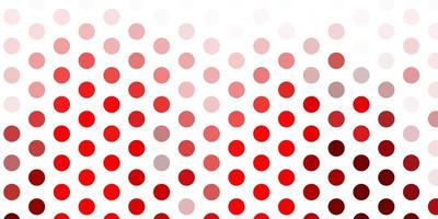 Light red vector layout with circle shapes