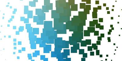 Light Blue, Green vector texture in rectangular style.