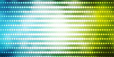 Light Blue, Green vector pattern with circles.