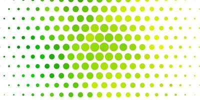plantilla de vector verde claro con círculos.