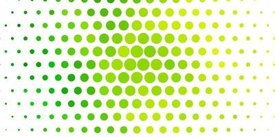 Light Green vector template with circles.