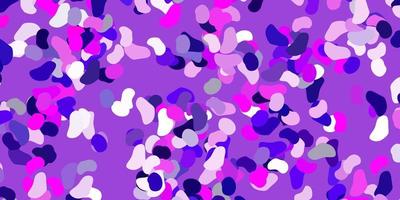 Light purple vector texture with memphis shapes.