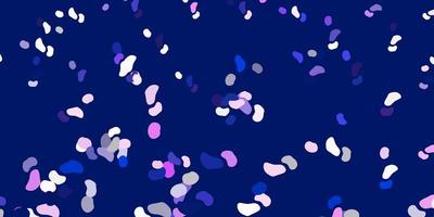 Light pink, blue vector template with abstract forms.