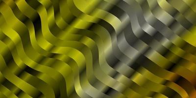 Dark Yellow vector texture with curves.