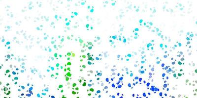 Light blue, green vector background with random forms.