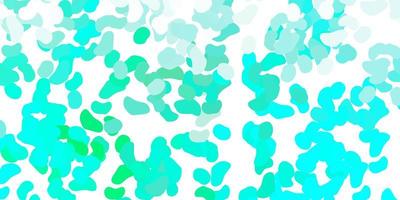 Light green vector texture with memphis shapes.
