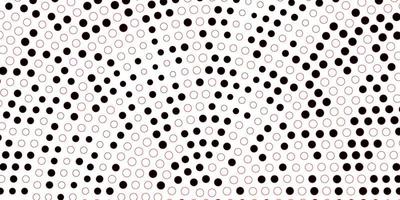 Dark Red vector background with bubbles.