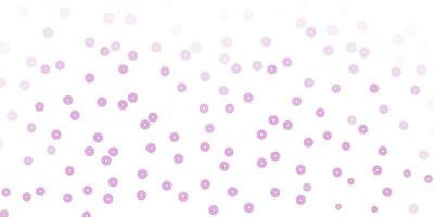 Light pink vector natural artwork with flowers.