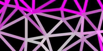 Light pink vector abstract triangle background.