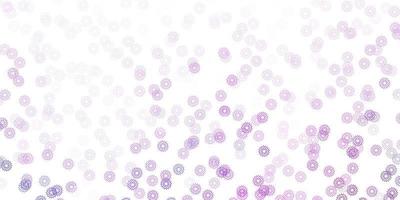 Light purple vector natural layout with flowers.