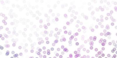 Light purple vector natural layout with flowers.