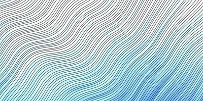 patrón de vector azul claro con líneas curvas.